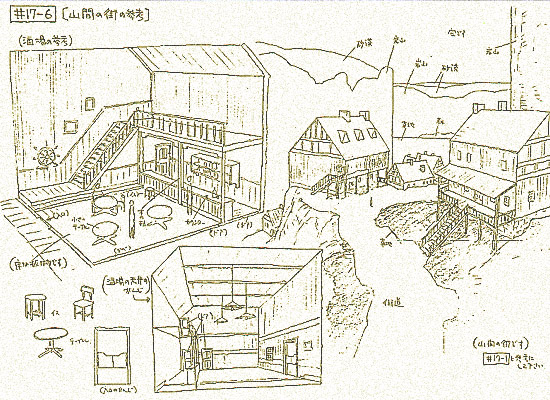 山間の街