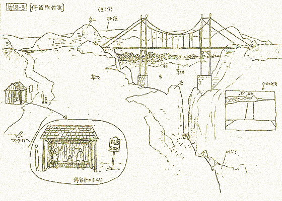 停留所付近