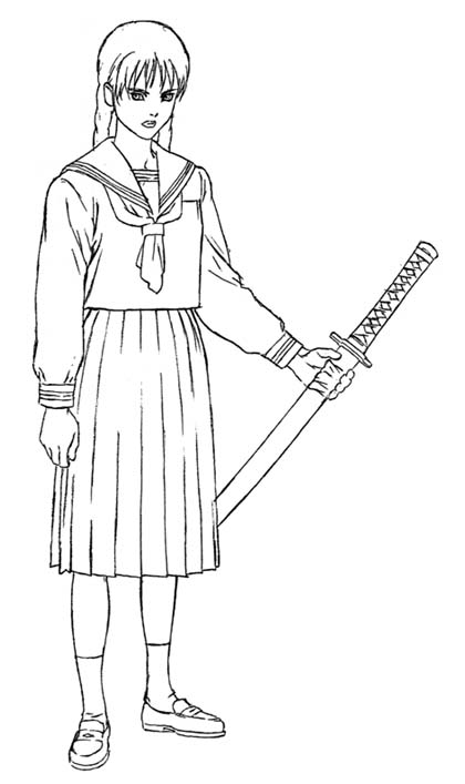 SAYA の立ち姿