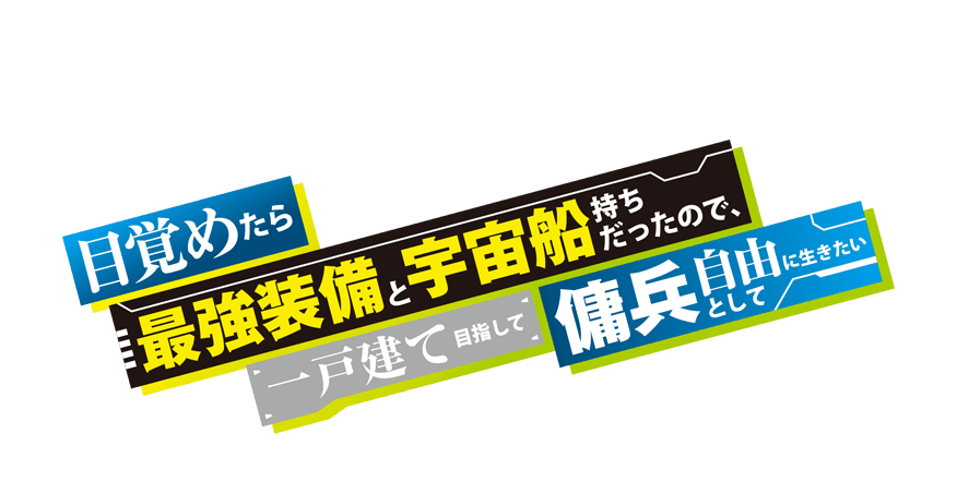 目覚めたら最強装備と宇宙船持ちだったので、一戸建て目指して傭兵として自由に生きたい 
