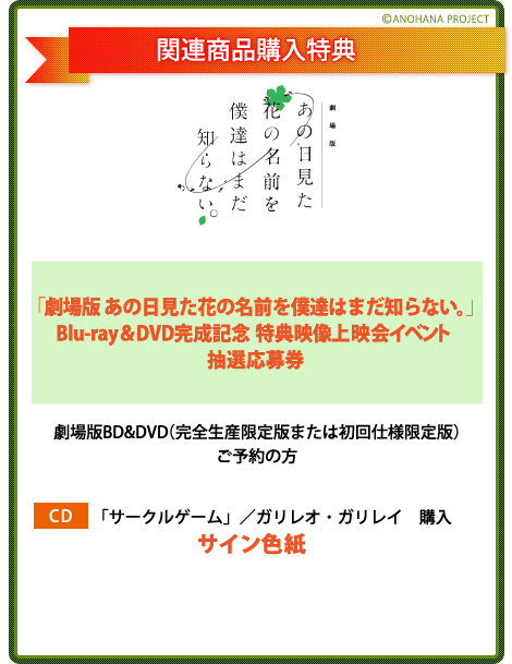 劇場版「あの日見た花の名前を僕達はまだ知らない。」