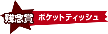 残念賞ポケットティッシュ