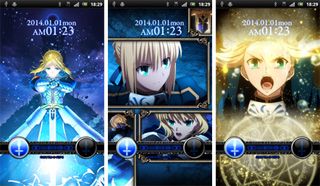 Fate/Zeroロック画面アプリ