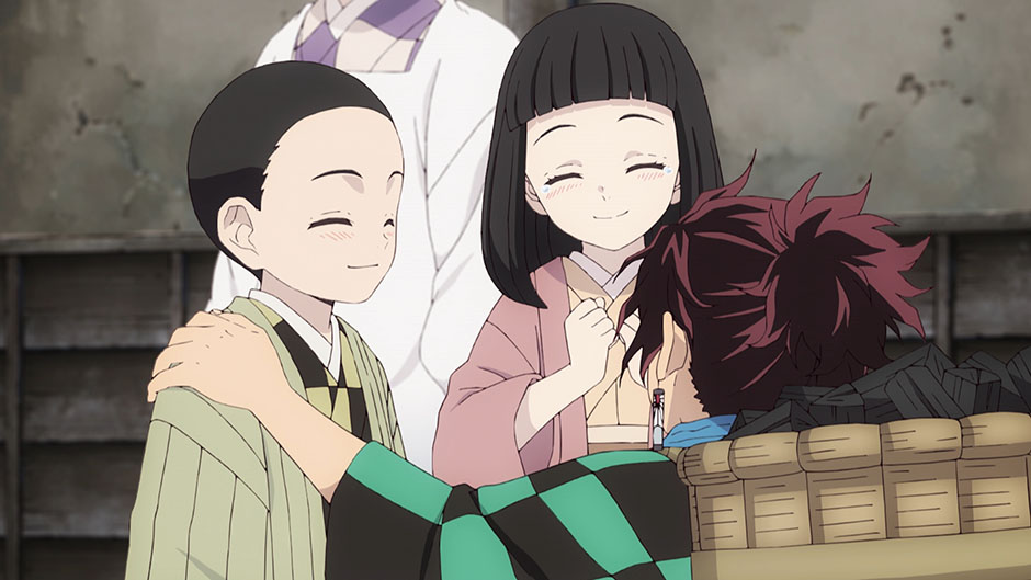 鬼滅の刃 カフェ 場面写ブロマイド 炭治郎 禰豆子 幼少期 第1話 鬼滅の刃 カフェ 場面写ブロマイド 炭治郎 禰豆子 幼少期 第1